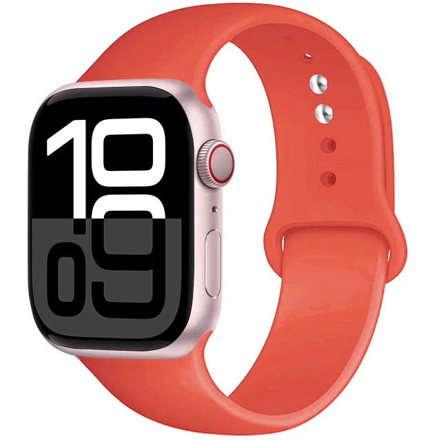 Silicone Band For Apple Watch straps 45mm 44mm 40mm 41mm 42mm-46mm sport bracelet iwatch series 8 7 6 5 SE 9 10 11 Ultra 2 49mm