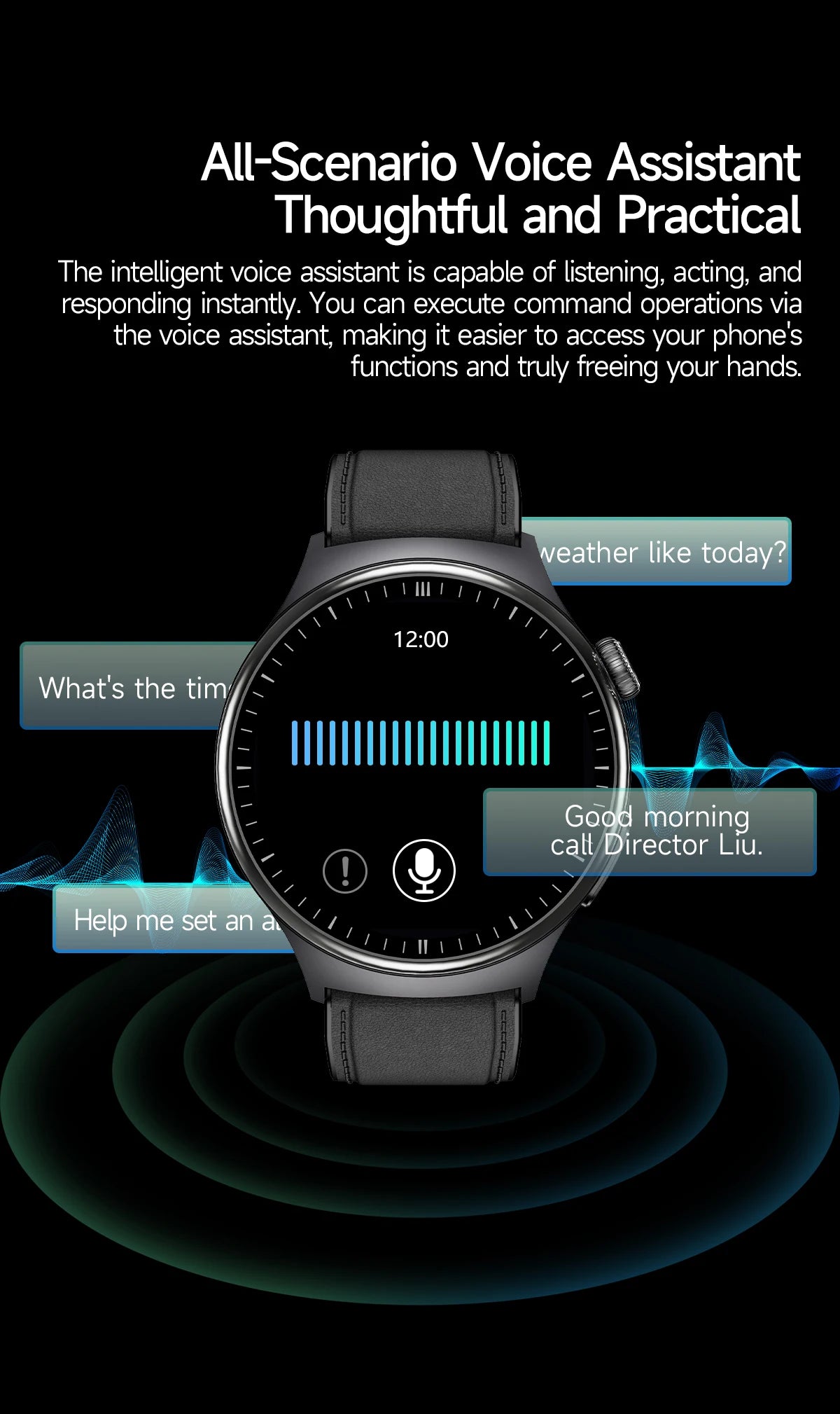 2026 New AI-Diagnosis Care Smartwatch ECG+PPG Accurate Uric Acid Blood Pressure Body Fat Five Organ Fitness Waterproof Smartwatc