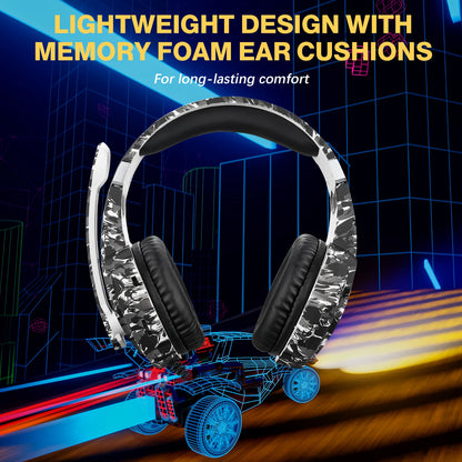 LED Light Noise Cancelling Mic G9000 Pro Over-Ear Gaming Headphones Wired for Ps4 Pc Xbox One Switch Ps5 Controller