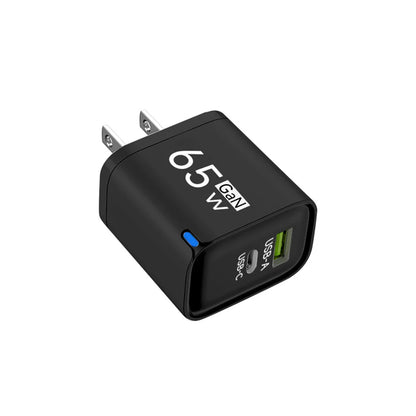 65W USB-C Fast Charger PD Type-C Dual Ports Mobile Phones Charging Adapter EU US UK Plug For iPhone Samsung Xiaomi