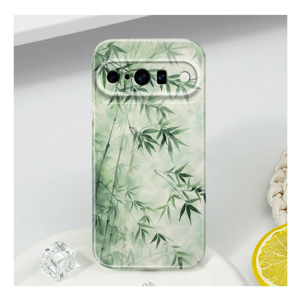 Green Bamboo Forest Phone Case For Google Pixel 10 9 9A 8 8A 7 7A Pro XL 5G Film Hard Cover