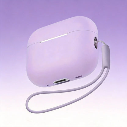 For Airpods 3 Pro Crystal Clear Simple and Transparent Earphone Case with Lanyard Strap Accessories Cover