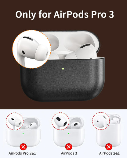 Eary Genuine Leather Protection Case for AirPods Pro 3 Durable  Earphone Case for AirPods 3 Pro Shockproof Protective Full Cover
