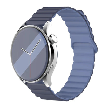 Magnetic Loop For Samsung Galaxy watch 7/6/5 pro/4/Classic/active 2 20mm 22mm band Silicone link bracelet huawei GT 2-3-4 strap