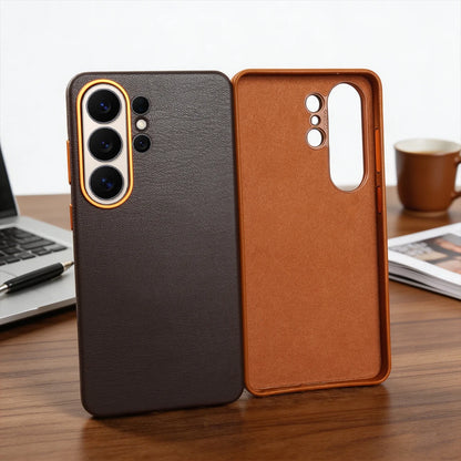 For Magsafe Premium Leather Case for Samsung Galaxy S26 Ultra S26Ultra S26Plus S25 Plus S25Ultra Phone Case Cover Magnetic Coque