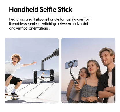 Ulanzi MT71 Magnetic Mini Selfie Stick Telescoping Pole Phone Handle Desktop Tripod for iPhone 17 16 15 14 Android for Travel