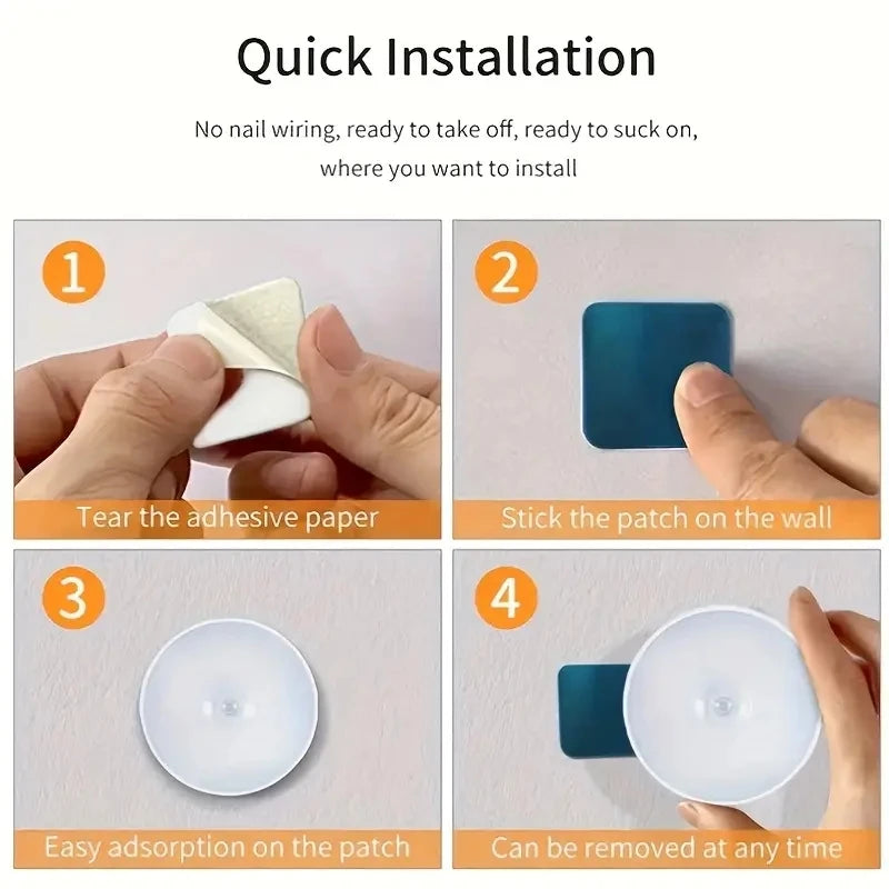 6pcs motion sensor night light-wireless LED detector light for bedrooms, stairs, closets and room decoration- wall lights
