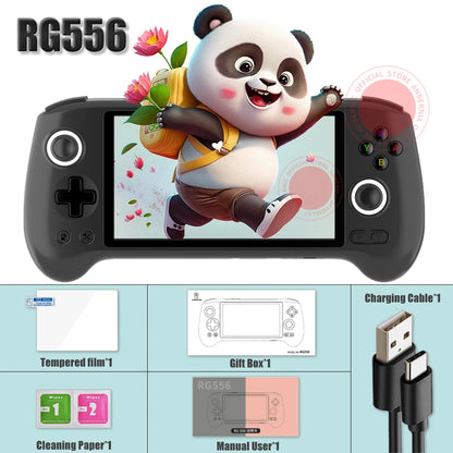 ANBERNIC RG556 Retro Handheld Game Android 13 5.48 inch Touch OLED Screen Support DP WiFi Bluetooth Hall Rocker Battery 5500mAh