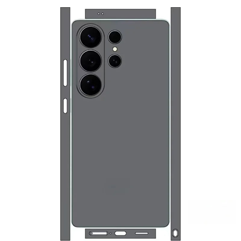Colorful Decal Skin for Samsung Galaxy S24 S23 S26 Ultra Plus S25  Back Screen Protector Cover Wrap Stones Sticker