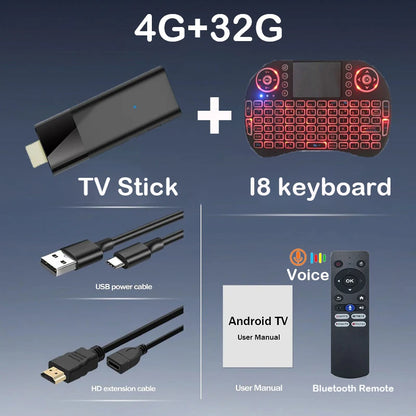 Android 16 TV Stick 4K Allwinner H313 Dual Wifi 2.4G/5.8G Quad Core HDR RAM 4GB ROM 32GB 64GB 128GB Home Theater Media Player