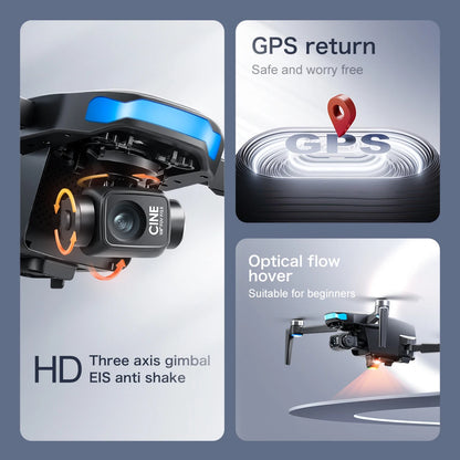 Original S-X1 GPS Drone 8K HD Professional Camera Three-axis Gimbal WIFI Obstacle Avoidance Quadcopter Brushless Toy Gift