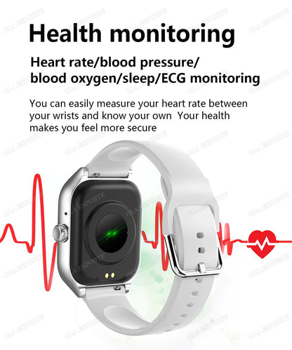 Smart Watch For Android IOS Watches 2.01inch HD Display Bluetooth Call Message Alert Music Sports Smartwatch Men Women Gift Ht30