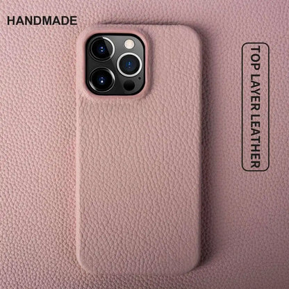 For Iphone 14 Pro Max Case Luxury Genuine Leather Cover Business Phone Cases Back Cover for Iphone 13 18Pro 15 12 XR XSMax Coque