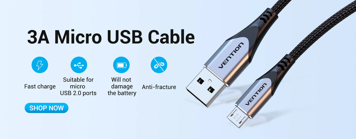 Vention Type C to Micro USB Cable Fast Charging Type-C Adapter for Samsung Huawei Xiaomi MacBook Pro OTG Mobile Phone Micro USB