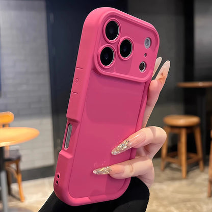 Camera Protection Candy Color Silicone Soft Case For iPhone 11 12 13 14 Plus 15 16 17 18 Pro Max XR XS X 7 8 Matte Bumper Cover