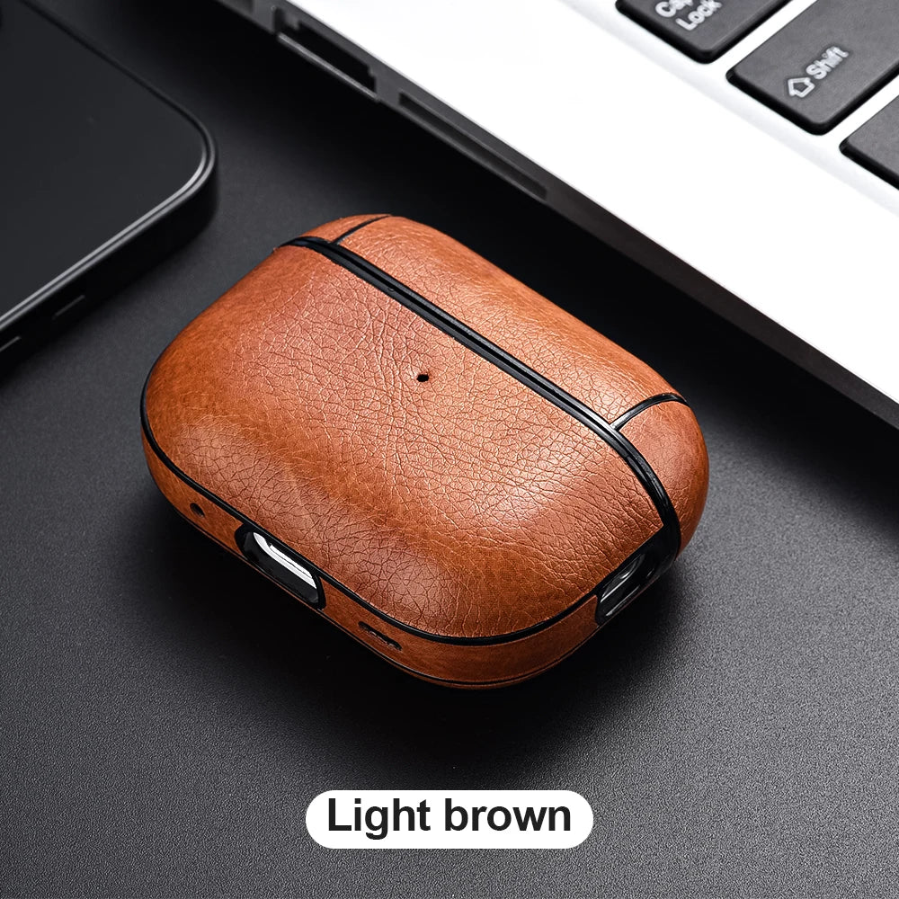 Leather PU Earphone Cover For AirPods Pro 3 2025 Case For AirPods Pro 2 2nd Pro2 Cases For AirPods 5 4 3 2 Funda Headphone Coque