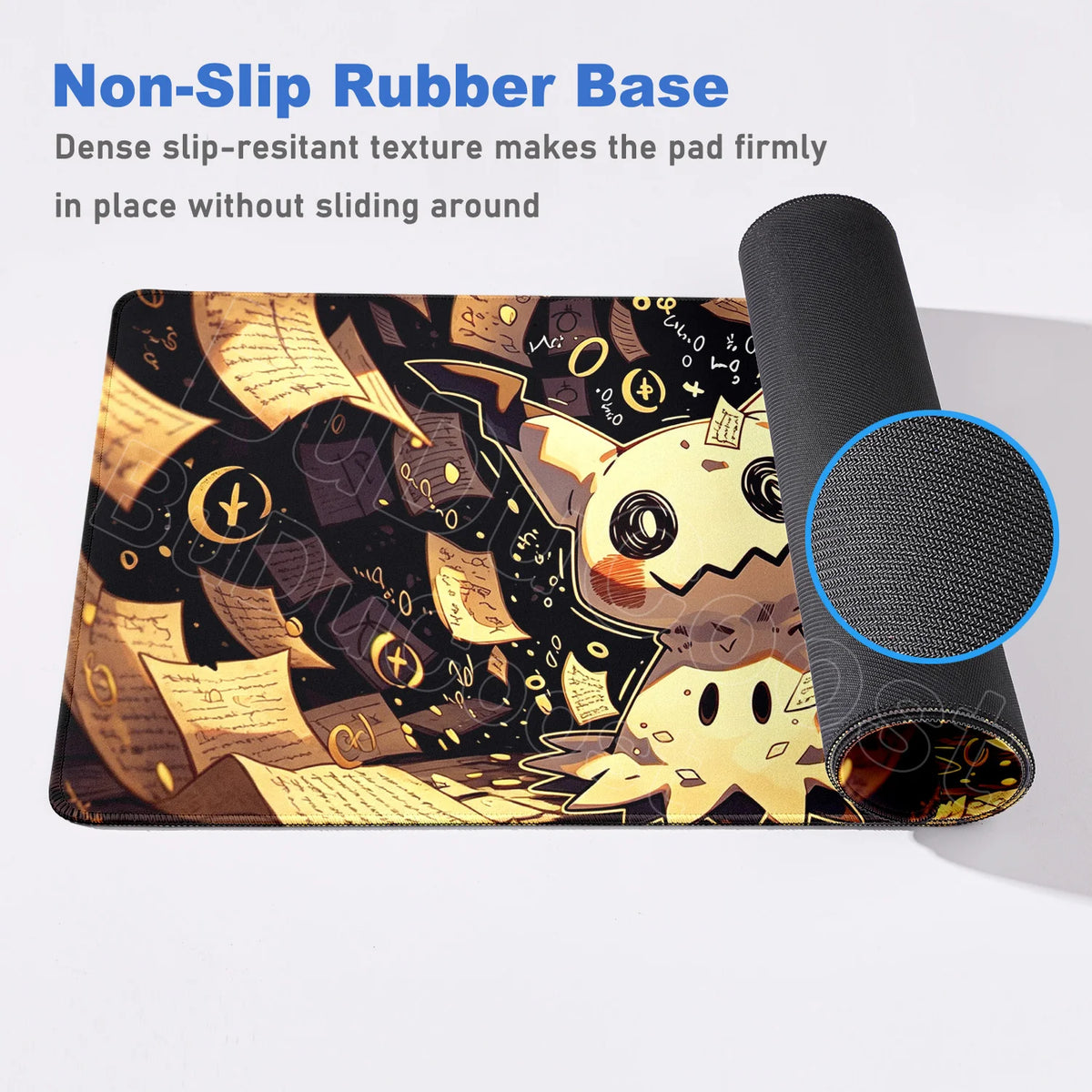 90x40cm Pokemon Mimikyu Mouse Mat Washable Notbook Gamer Keyboard Carpet XXL HD Print Non-slip Rubber Desk Computer Extended Pad