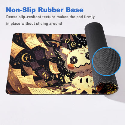 90x40cm Pokemon Mimikyu Mouse Mat Washable Notbook Gamer Keyboard Carpet XXL HD Print Non-slip Rubber Desk Computer Extended Pad