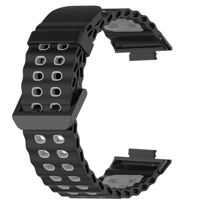 Soft Silicone Strap for Redmi Watch 6 5 4 Sports Two Tone Wristband for Xiaomi Mi Band 8 9 Pro Adjustable Rubber Wristband