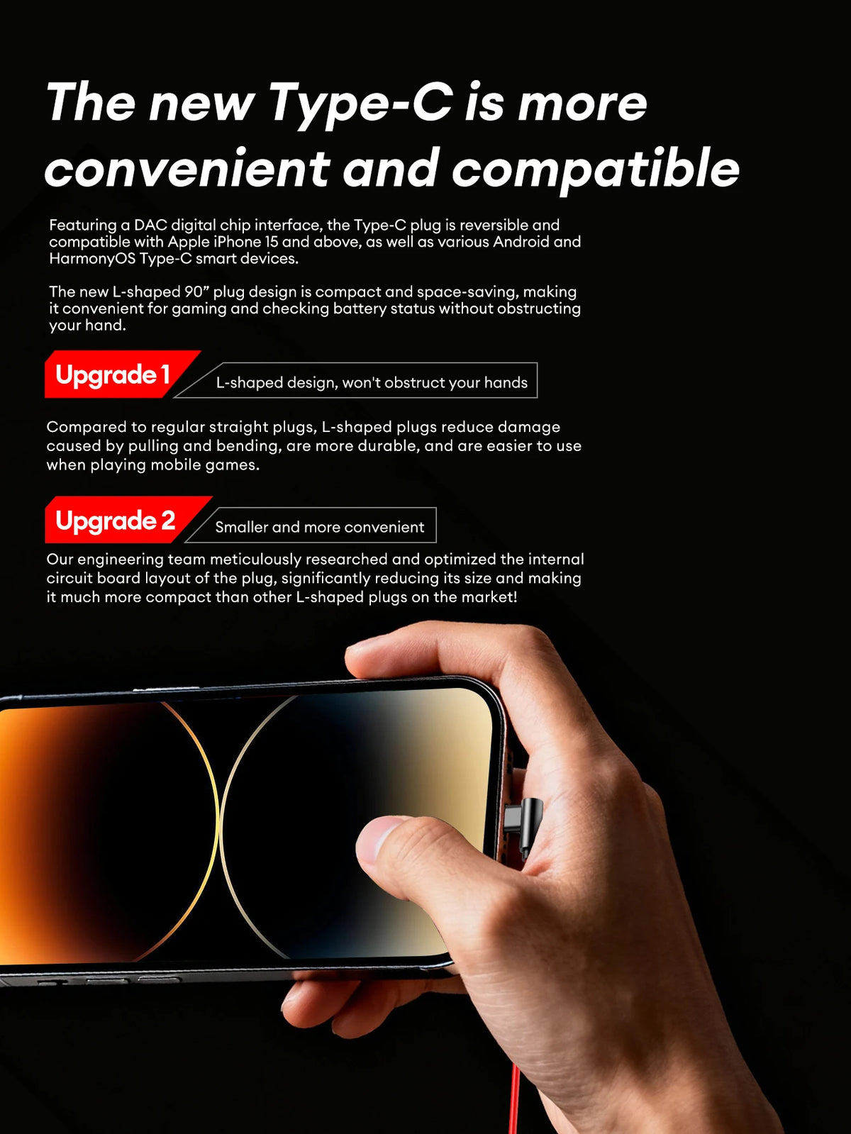 Lenovo YF38 Wired Earphones Type-C/3.5mm Gaming Headphones HiFi-level Dynamic Sound Ultra-low Latency Earbuds W Mic Tangle-Free