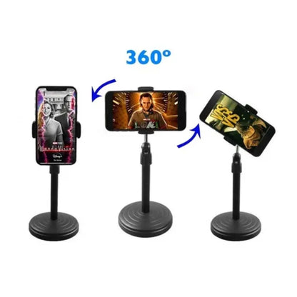 2026 Adjustable Desk Cell Phone Stand Tripod Base with 360° Angle Support New