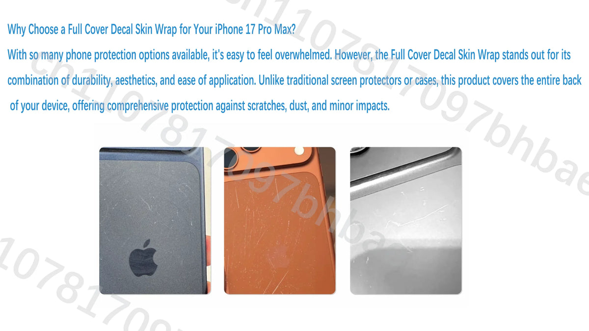 Cute R-Rilakkuma Bear For iPhone 17 Pro 17 Pro Max Full Body Back Cover Decal Skin 3D Colorful Rear Protective Sticker Film