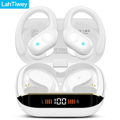 Wireless Bluetooth 5.4 Earbuds High Quality Sound and Noise Reduction Mic, 75H Playtime, Power Display, IPX7 Waterproof Earphone