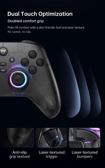 Machenike G3V2 G3Pro PC Gaming Controller Hall Joysticks Hall Effect Gamepad for Nintendo Switch iPhone Android Mobile Phone PC