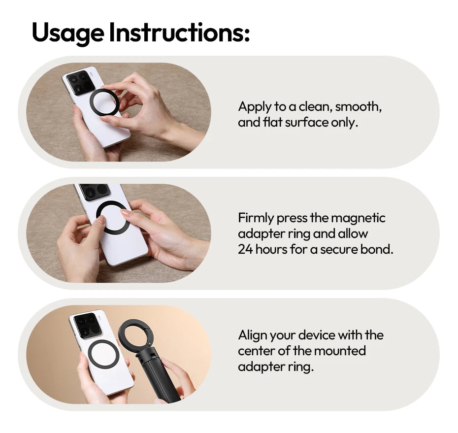 Ulanzi MT71 Magnetic Mini Selfie Stick Telescoping Pole Phone Handle Desktop Tripod for iPhone 17 16 15 14 Android for Travel