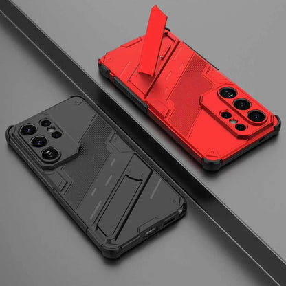 Armor Shockproof Phone Case For Samsung Galaxy S26 S25 S24 S23 S22 Ultra Plus Edge  S26 Pro With Holder Lens Protect Cover