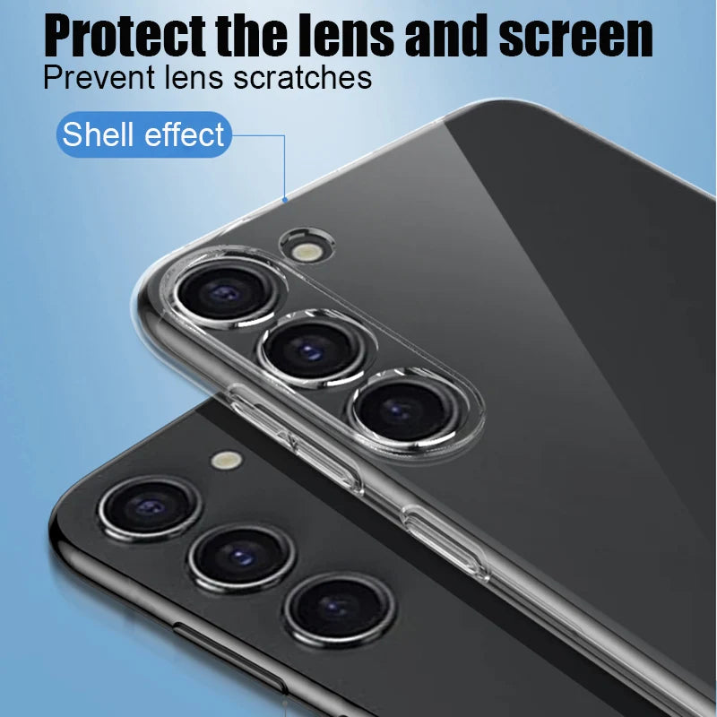 Clear Case For Samsung Galaxy S22 S21 S20 Ultra S10 S9 Plus S10E Shockproof Case For Samsung S25 S24 Plus S23 Fe Soft Back Cover