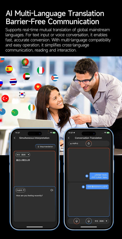 2026 New 4K HD 800W Camera Smart AI Glasses Video Photo Recognition AI Translation Chat GPT Hands-Free Calling Smart Sunglasses