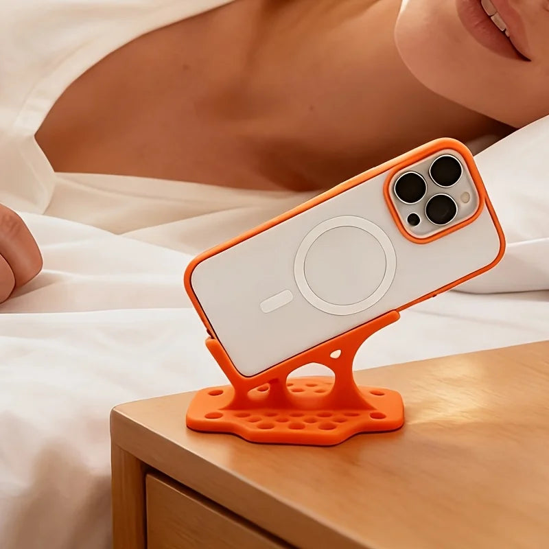 Lazy Stable Phone Stand for Bed Sofa Side Lying Use, Ergonomic Design Plastic Phone Holder