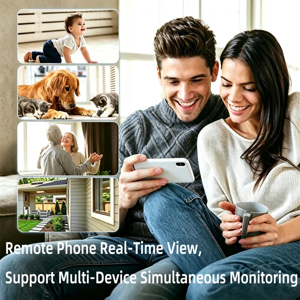 HD4K mini Wi-Fi Camera, Supports Remote Viewing, Motion Detection, Optional Macro Lens, Home Nanny Style Camera