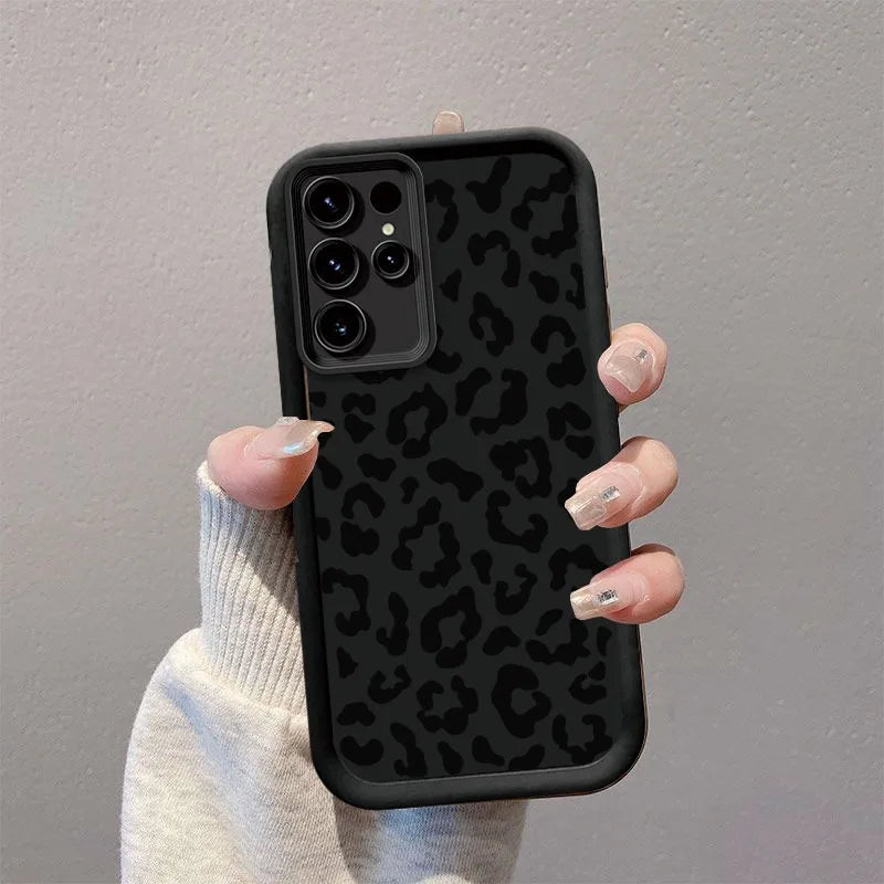 Leopard Pattern Case For Samsung Galaxy S25 Ultra Case Samsung S26 Ultra S24 FE S25 Plus S23 S22 S21 S20 FE A73 5G Cases Cover