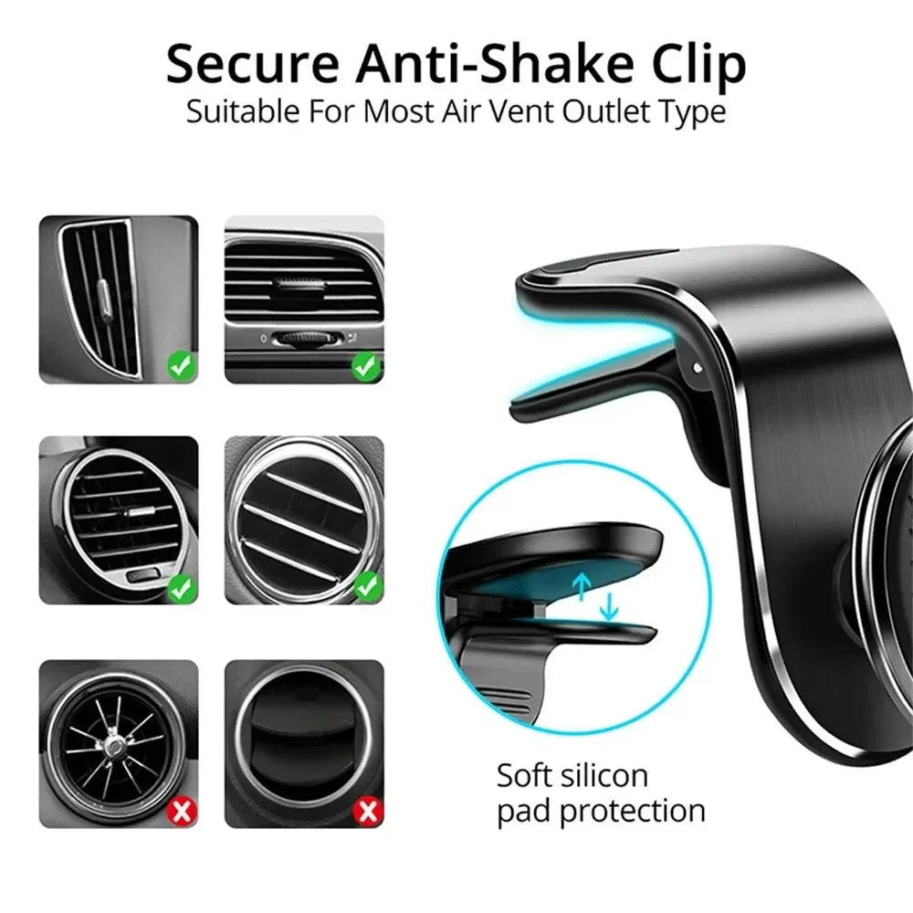 Magnetic Car Phone Holder Universal Air Vent Car Phone Mount Mobile GPS Support  Mobile Phone Holder, Car Supplies, Small Tools