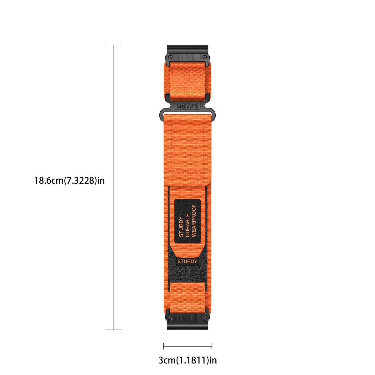 QuickFit 26mm Nylon Velcro Watch Band Strap for Garmin Fenix 8 51mm, Fenix 7X 6X Pro, Epix 2 Pro/Tactix 8 51mm, Instinct 3 50mm