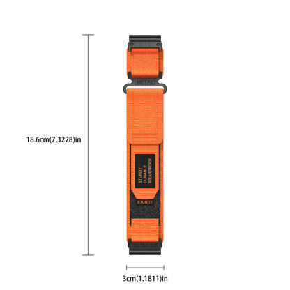 QuickFit 26mm Nylon Velcro Watch Band Strap for Garmin Fenix 8 51mm, Fenix 7X 6X Pro, Epix 2 Pro/Tactix 8 51mm, Instinct 3 50mm