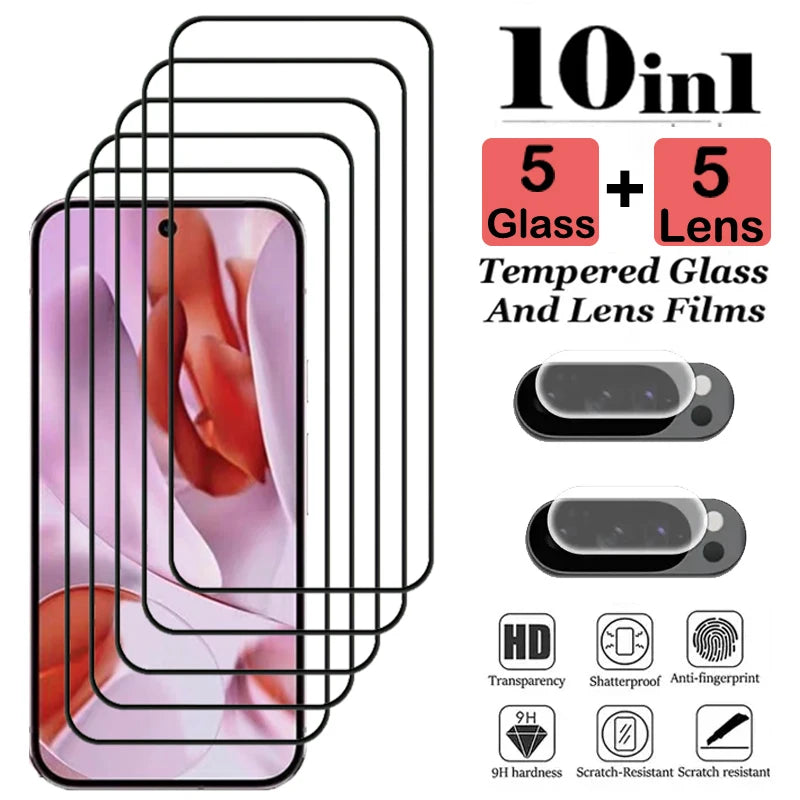 Full Cover Screen Protector Tempered Glass For Google Pixel 10 10 Pro XL Protective Glass For Pixel 10 Pro Fold Camera Film