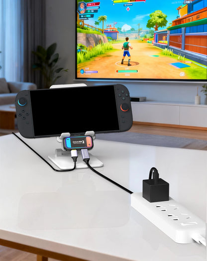 Unnlink Portable Docking Station for Nintendo Switch 2, Mini Travel Dock with 4K HDMI Output & PD Charging for NS2 to TV/Monitor