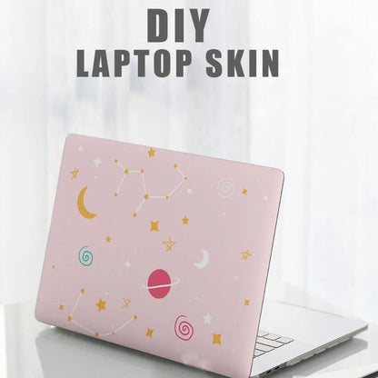 DIY 15inch Laptop Stickers Skins Cute Cat A+C Side Notebook Computer Cover Skin for Macbook /HP / Dell / Lenovo / Acer / ASUS