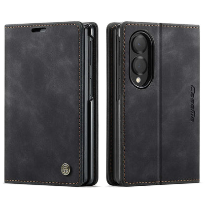 Shockproof Leather Case for Samsung Galaxy Z Fold 8 Flip Wallet Folio Card Holder Magnetic Clasp Protective Cover with Stand