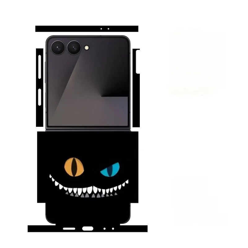Skin For Samsung Galaxy Z Flip 7 6 5 4 3 Back Film Sticker Full Cover Protective Decal Wrap Side Frame Back Screen Protector