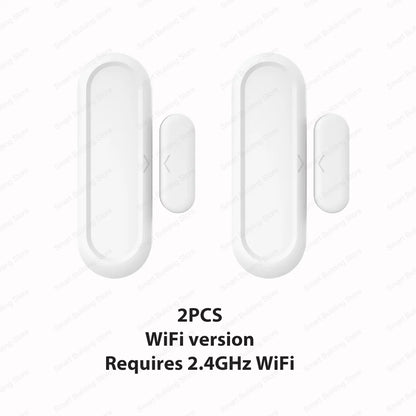 IP65 Tuya Zigbee WiFi Door Window Magnetic Sensor Wireless Connection Smart Home Protection Waterproof Door Detectors Automation