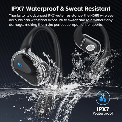 2026 New Open Ear OWS Earphones Bluetooth 6.0 Wireless Headphones HiFi Sound Headset Touch Control TWS Earbuds 60 Hours Playback