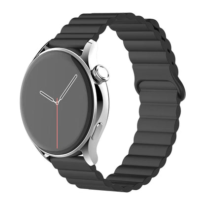 Magnetic Loop For Samsung Galaxy watch 7/6/5 pro/4/Classic/active 2 20mm 22mm band Silicone link bracelet huawei GT 2-3-4 strap