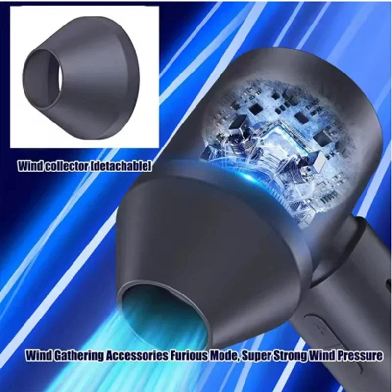 Hot New High Speed Folding Refrigeration Fan, Digital Display Mini Portable USB Charging Fan, High Wind Power Handheld Fan