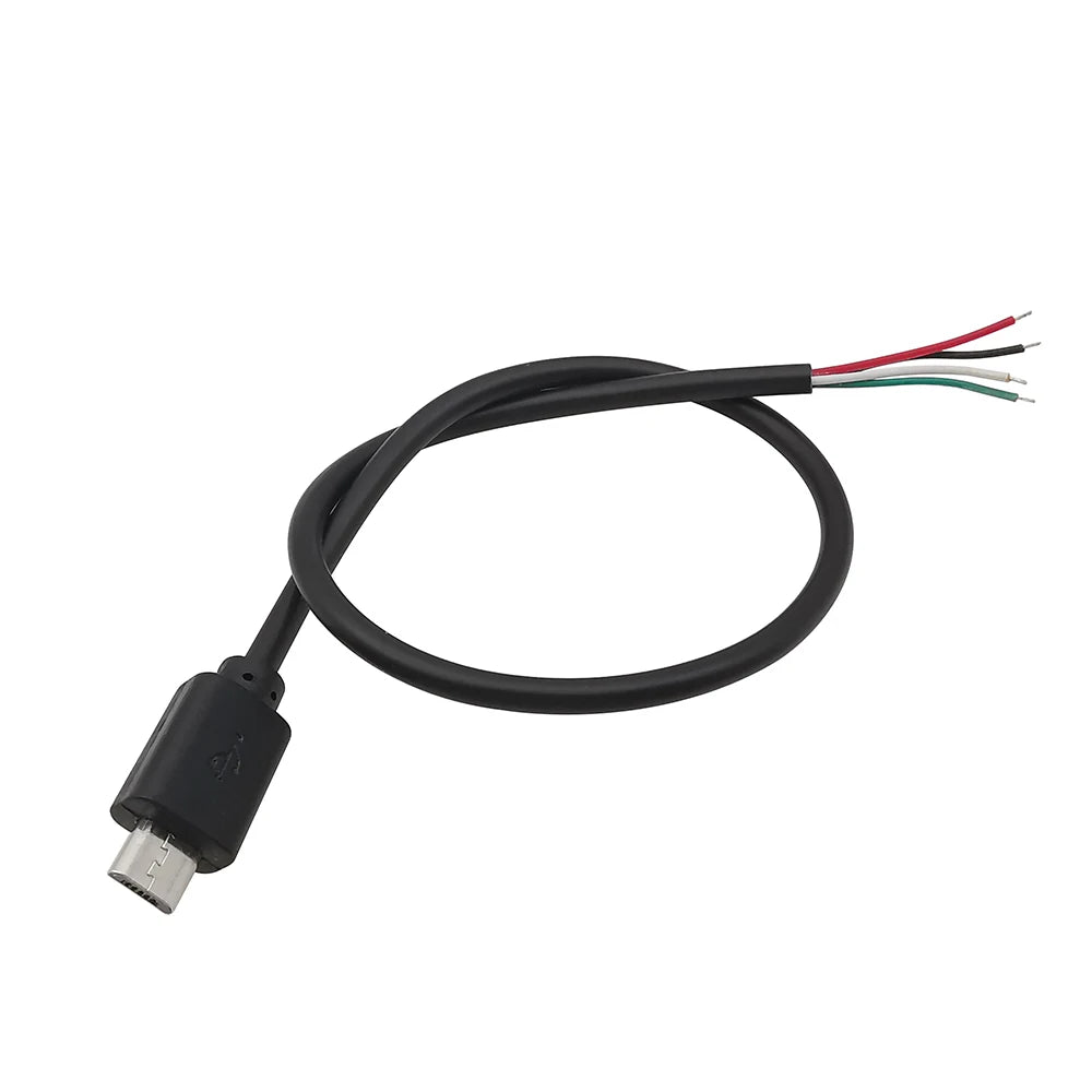 Micro USB Power Supply Cable 2 Pin 4 Pin Female Male Wire Jack Charger Charging Cord Extension Connector DIY Data Cable 0.3M 1M