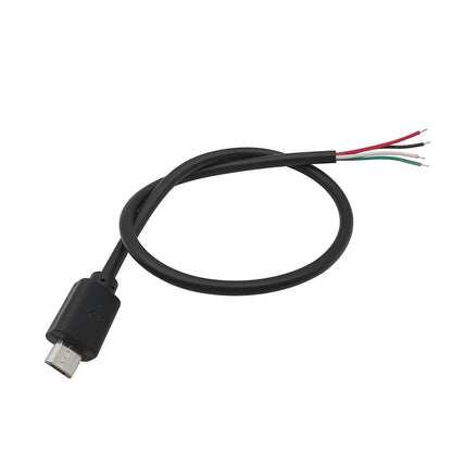Micro USB Power Supply Cable 2 Pin 4 Pin Female Male Wire Jack Charger Charging Cord Extension Connector DIY Data Cable 0.3M 1M
