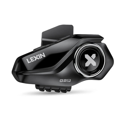 Lexin G2P Motorcycle Blutooth Intercom Helmet Bluetooth Headsets,Handsfree Communicator Up to 6 Riders Interphone with FM Radio